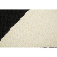 Bosie Milana Handwoven Black and White Geometric Rug