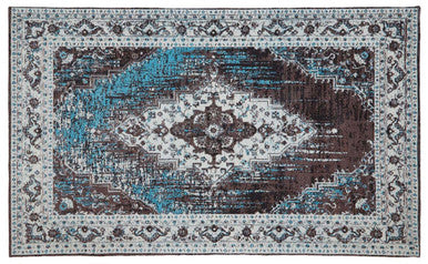Bosie Morvi Large Floral Jacquard Woven Rug