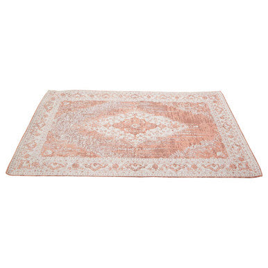 Bosie Morvi Hand-Woven Small Pink Floral Rug