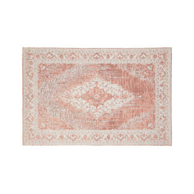 Bosie Morvi Hand-Woven Small Pink Floral Rug