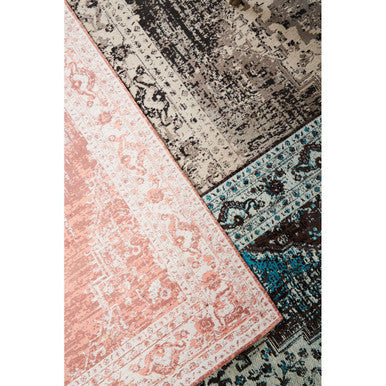 Bosie Morvi Hand-Woven Small Pink Floral Rug