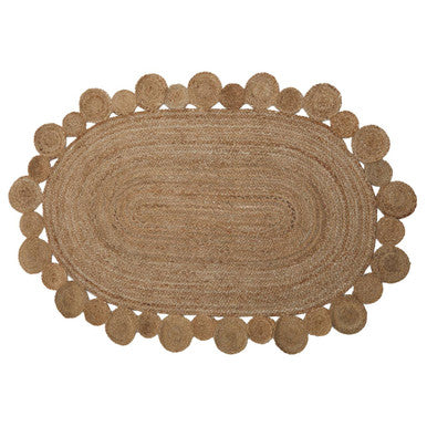 Bosie Demir Hand-Woven Oval Jute Rug for Stylish Interiors