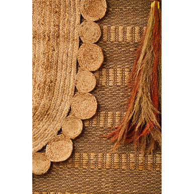 Bosie Demir Hand-Woven Oval Jute Rug for Stylish Interiors