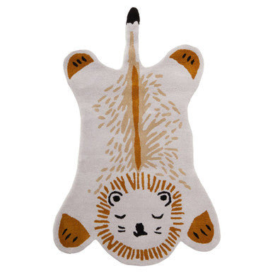 Kids Lion Hand-Woven Rug – Whimsical Multicolour Design for Playful Spaces
