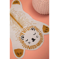 Kids Lion Hand-Woven Rug – Whimsical Multicolour Design for Playful Spaces
