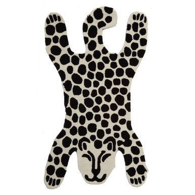 Kids Leopard Hand-Woven Area Rug