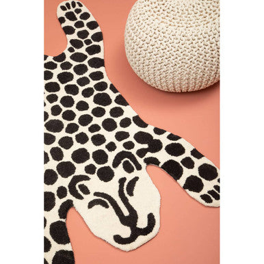 Kids Leopard Hand-Woven Area Rug