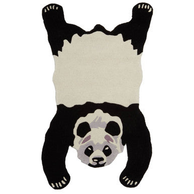 Kids Panda Plush Rug - Hand-Woven Comfort for Playful Spaces