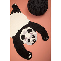Kids Panda Plush Rug - Hand-Woven Comfort for Playful Spaces