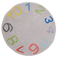 Kids Round Number Learning Rug