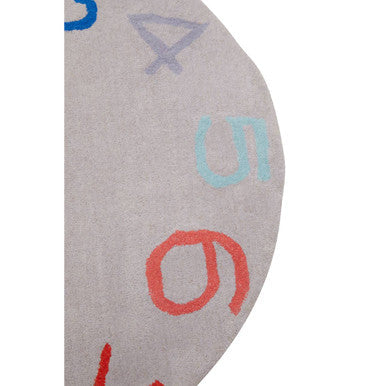Kids Round Number Learning Rug