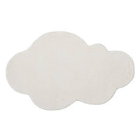Kids White Hand-Tufted Rug for Comfort and Style