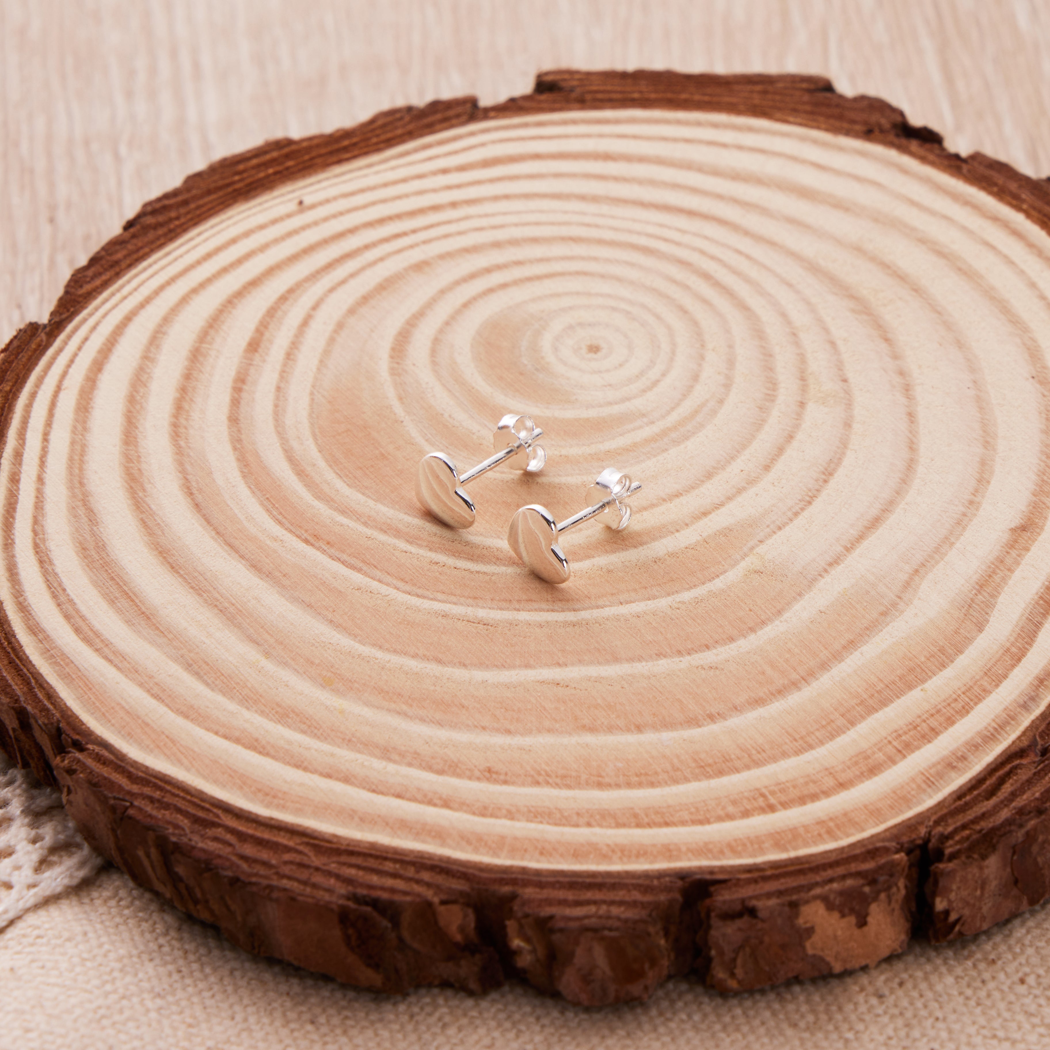 Sterling Silver Friendship Quote Heart Earrings