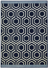 Maestro Honeycomb Navy Rug | 3035 X011