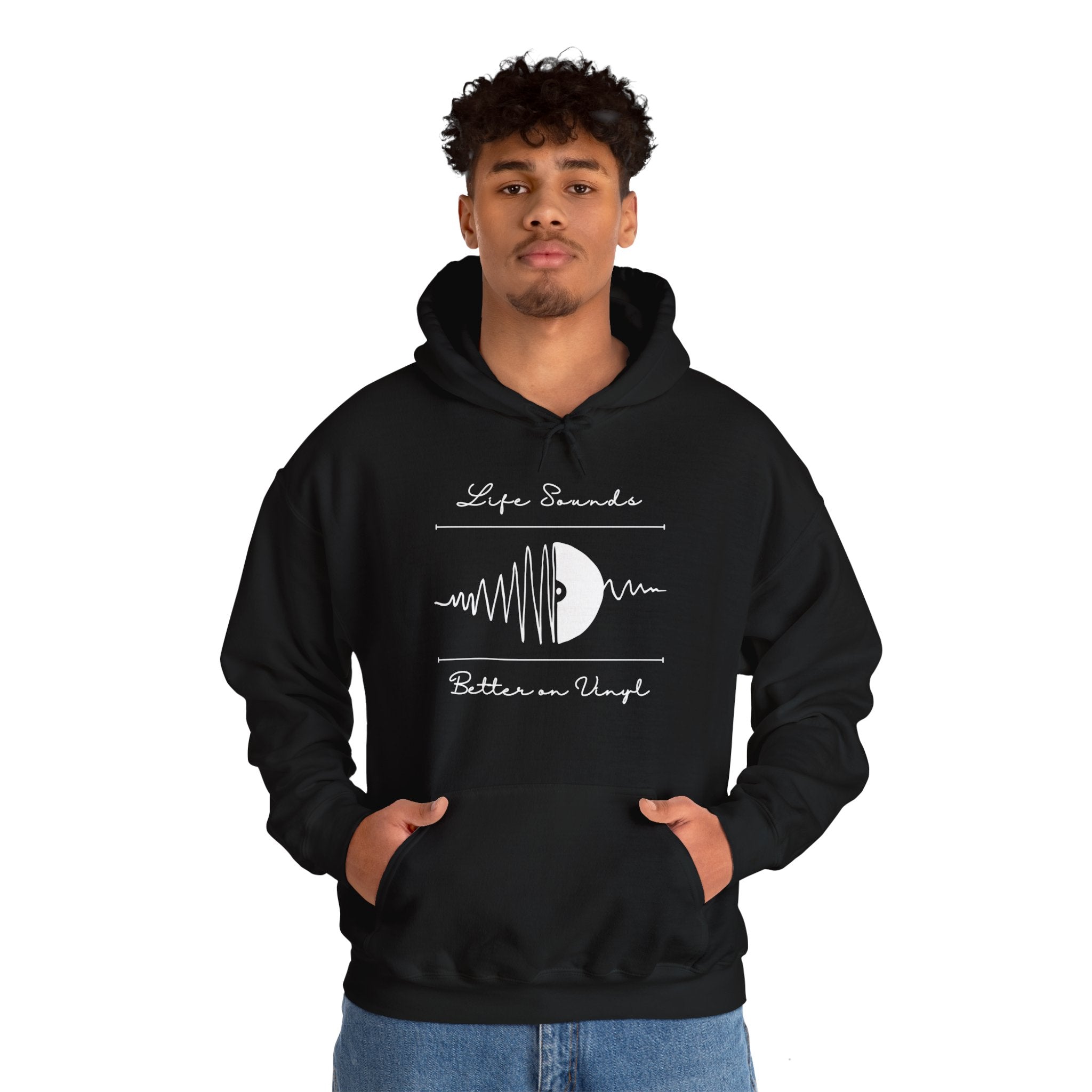 'Life Sounds Better on Vinyl' Men's Hoodie