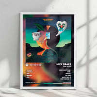 Nick Drake "Pink Moon" Album Cover Poster - with Complete Tracklist