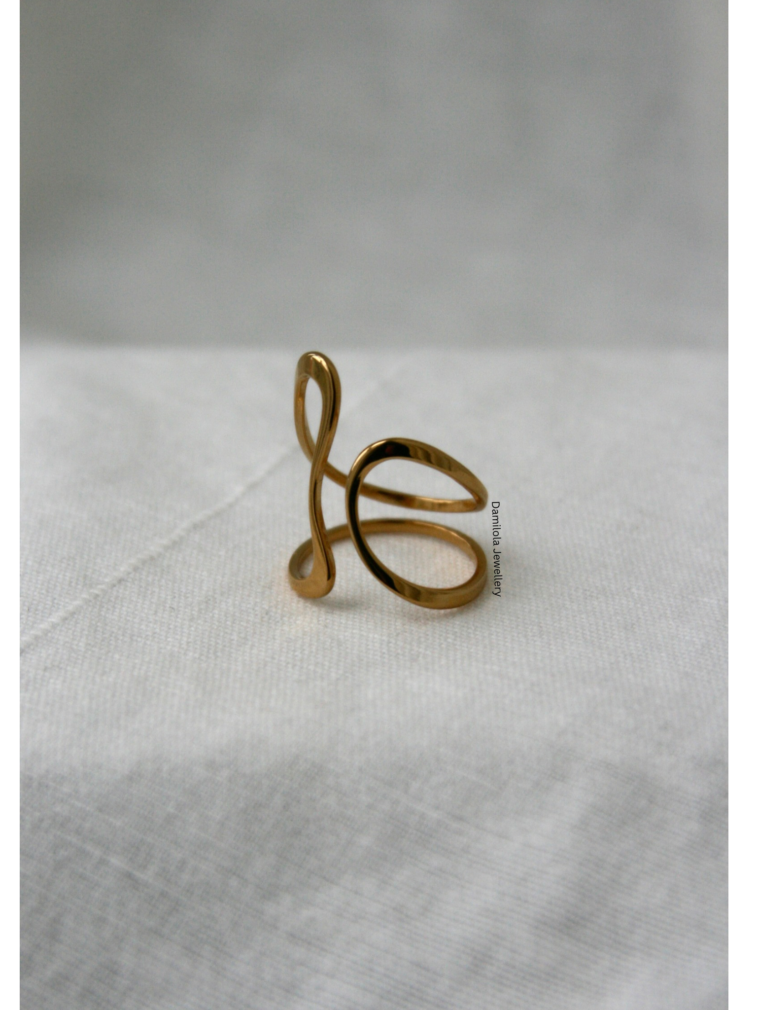 Lined ‘Liana’ Twist Ring