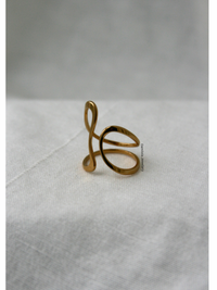 Lined ‘Liana’ Twist Ring