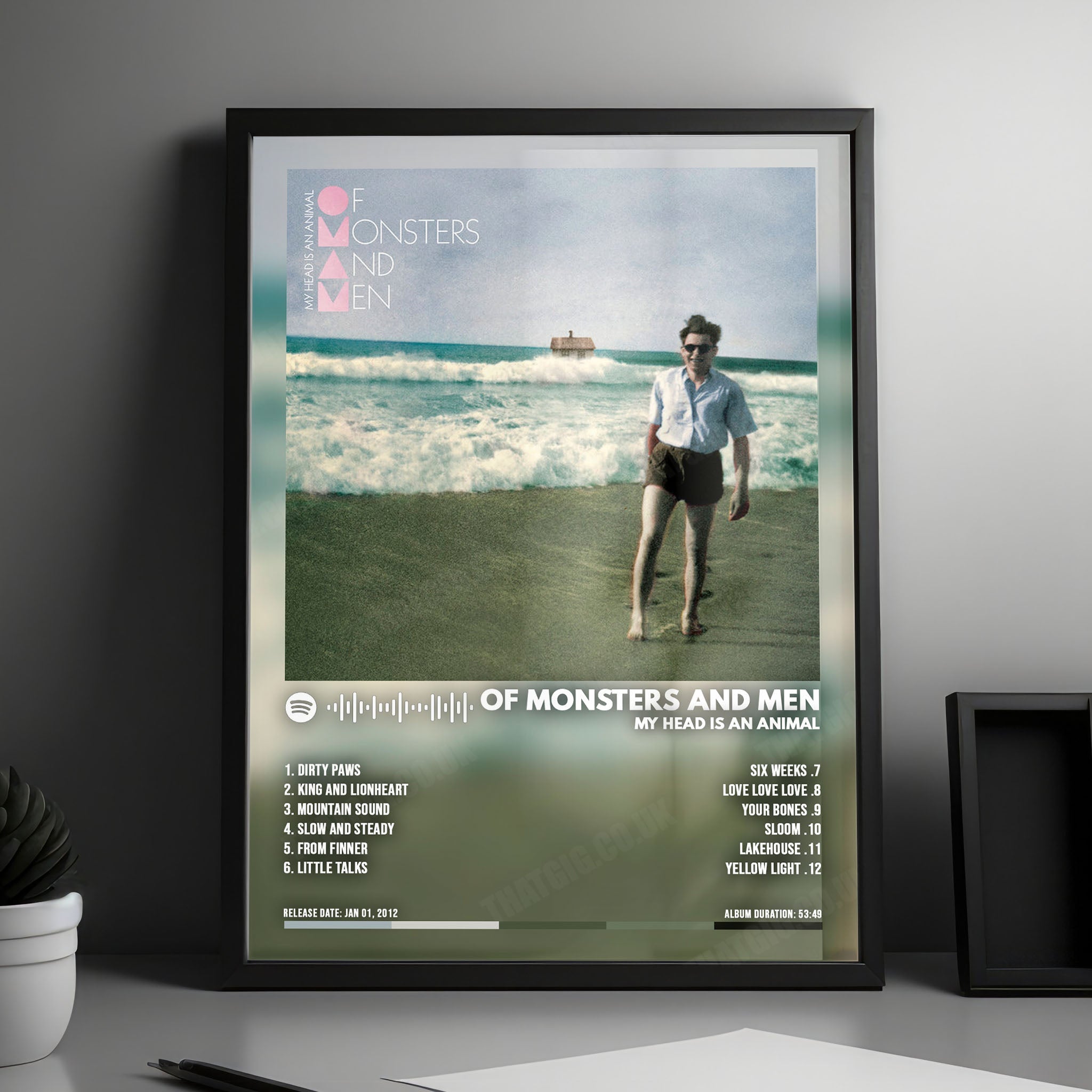 Of Monsters and Men "My Head Is an Animal" Album Cover Poster - with Complete Tracklist