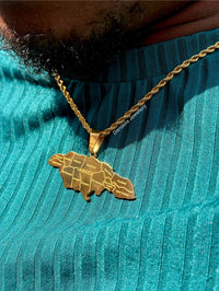 *NEW* Big Jamaica ‘14 Parish’ Engraved Map Necklace
