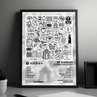 Ed Sheeran "Autumn Variations" Album Cover Poster - with Complete Tracklist
