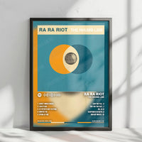 Ra Ra Riot "The Rhumb Line" Album Cover Poster - with Complete Tracklist