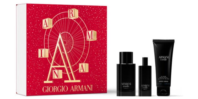 GIORGIO ARMANI Armani Code 75ml Parfum + 75ml Shower Gel + 15ml Parfum GIFT SET
