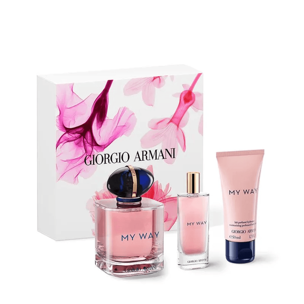 Giorgio Armani My Way Gift Set for Women 90ml EDP + 15ml mini EDP + 50ml Body Lotion