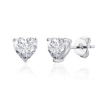 Mother and Daughter Quote Heart Earrings Created with Zircondia® Crystals