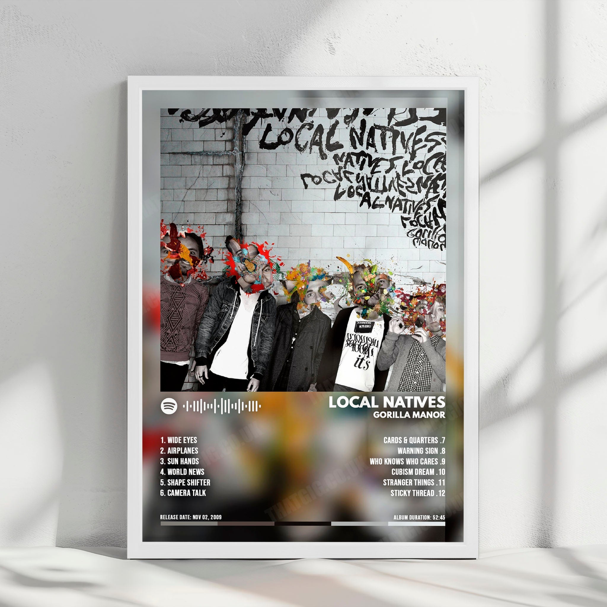 Local Natives "Gorilla Manor" Album Cover Poster - with Complete Tracklist