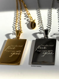 ‘So Do Not Fear’ Necklace - Gold/Silver - Double Sided