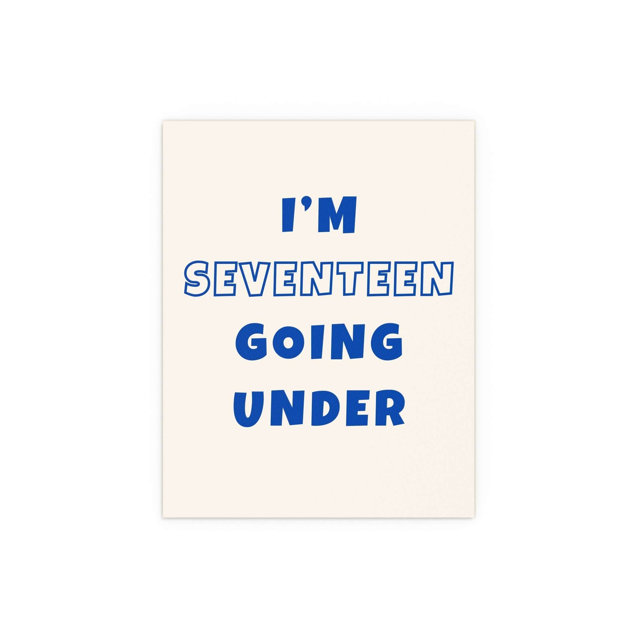 Sam Fender - Seventeen Going Under (Off-white + Blue)