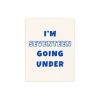 Sam Fender - Seventeen Going Under (Off-white + Blue)