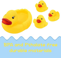 Classic Rubber Duck Family of 4 Baby Bath Toys