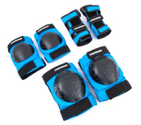Venom Triple Knee/Elbow/Wrist Pad Set - Blue Black