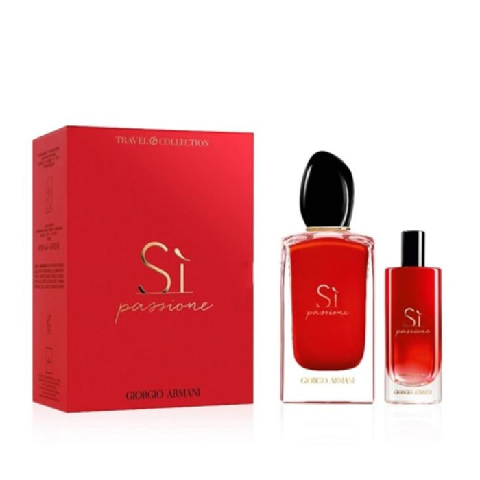 Giorgio Armani Armani Si Passione 100ml EDP + 15ml EDP Mini for Women Gift Set