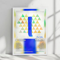 Mac Miller "Blue Slide Park" Album Cover Poster - with Complete Tracklist