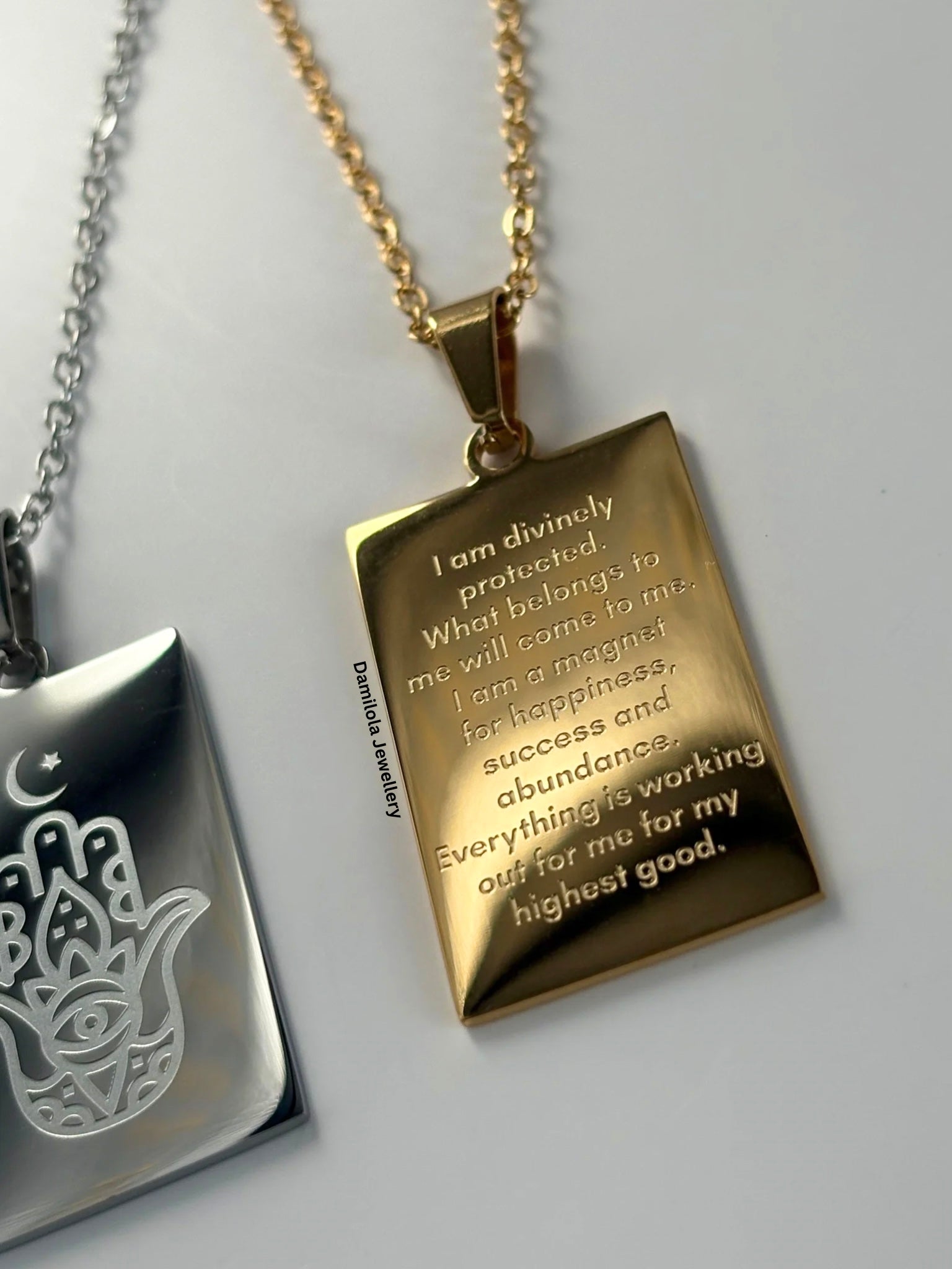 ‘I AM’ Protection&Manifestation Necklace - Gold/Silver - Double Sided