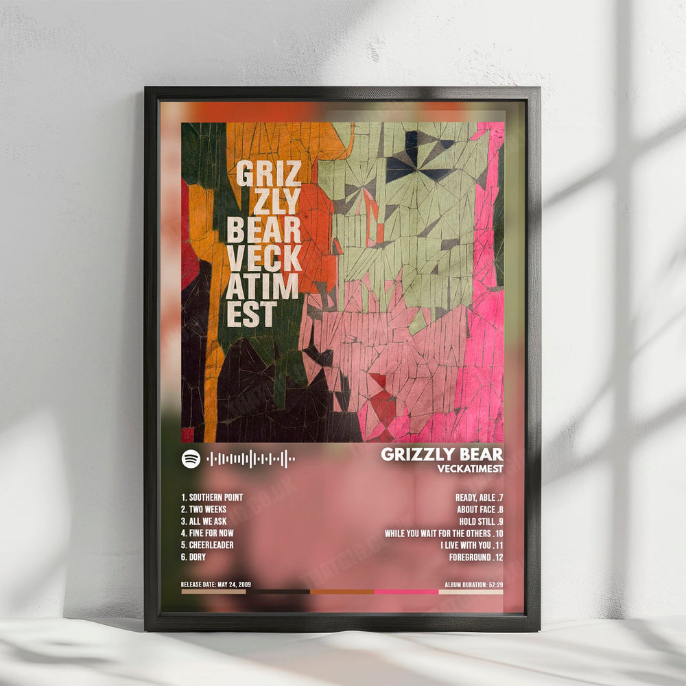 Grizzly Bear "Veckatimest" Album Cover Poster - with Complete Tracklist
