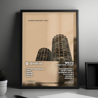 Wilco "Yankee Hotel Foxtrot  " Album Cover Poster - with Complete Tracklist