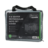 Premium Medium(4-6 seater) Rectangular Patio Set Cover - 210 X 110 X 80 (H) cm