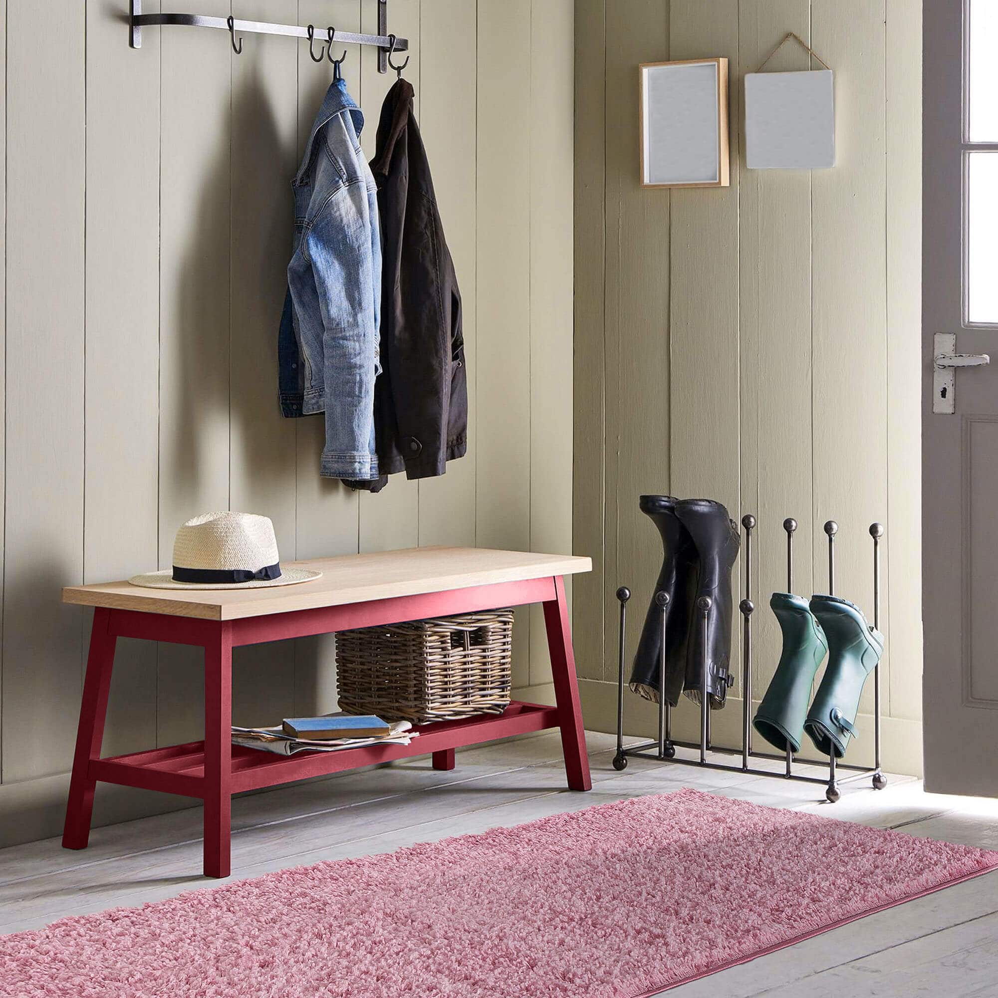 Shaggy Collection Pink Shaggy Rugs| 380P