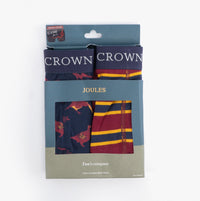 Joules CROWN JOULES JERSEY Mens 2-Pack Boxers Game Birds