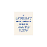 Sam Fender - Saturday (Off-white & Blue)
