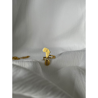 Africa Cowrie Shell Ring - Silver/Gold