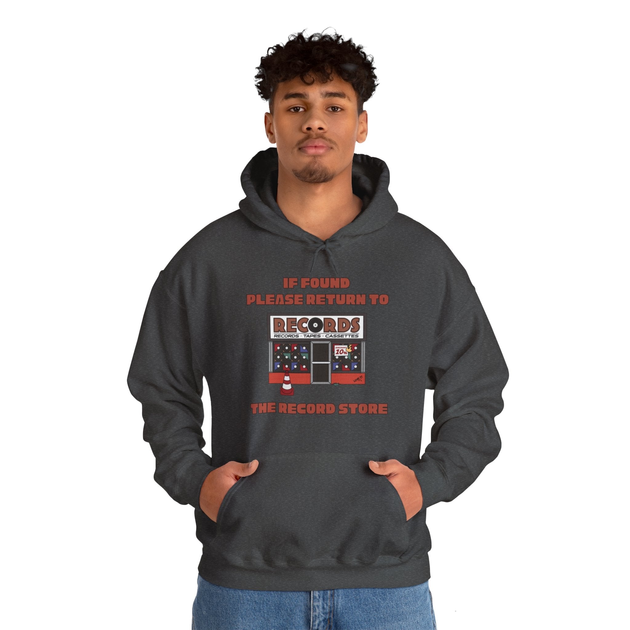 'If Found, Please Return to the Record Store' Men's Hoodie