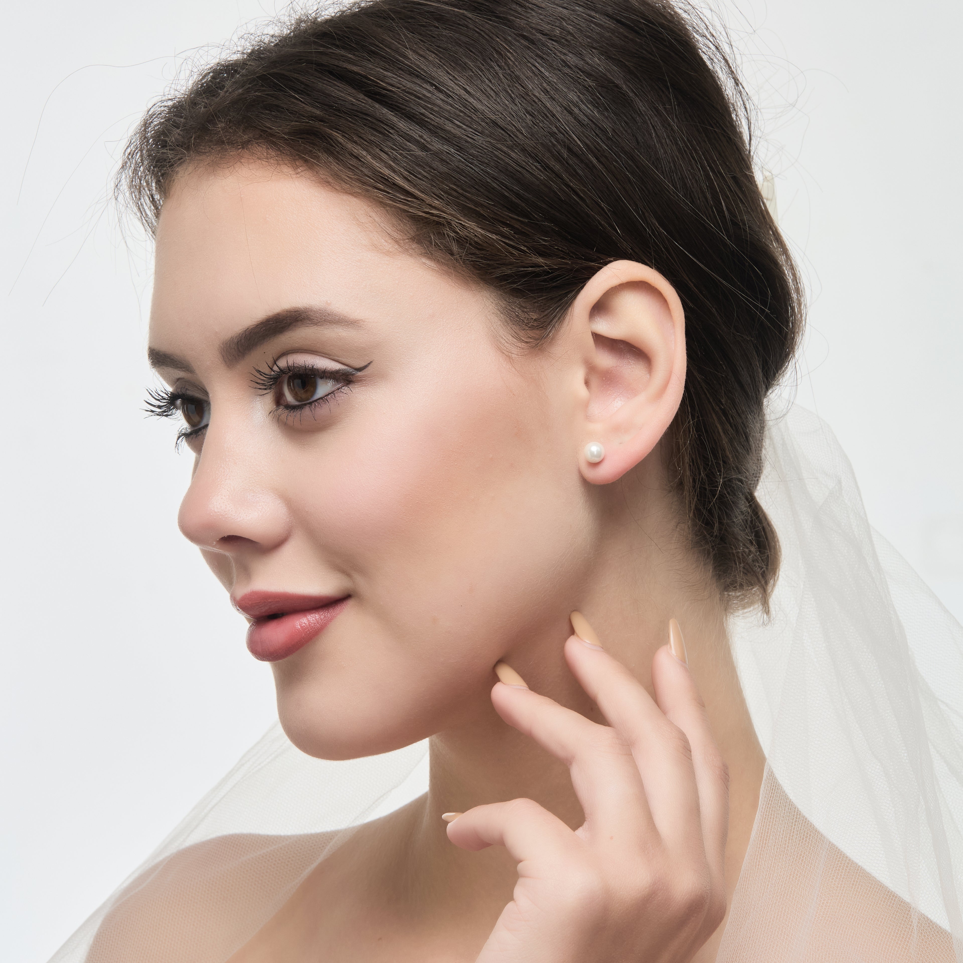 Sterling Silver I Couldn't Say I Do Without You Wedding Pearl Earrings