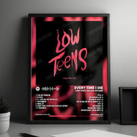 Every Time I Die "Low Teens" Album Cover Poster - with Complete Tracklist