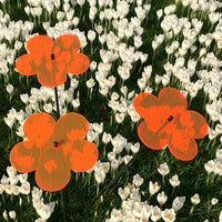 Large Garden Decor Ornaments Set of 3 'Blossoms'