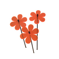 Garden Décor Ornament Set of 3 SunCatcher Daisy Colourful Flower